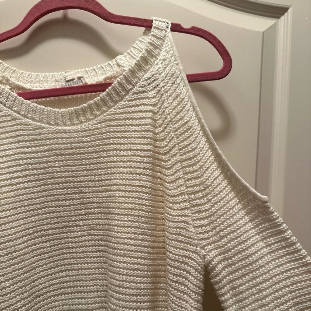 Show Me Your MuMu Cream Off-Shoulder Sweater - Picture 7 of 12